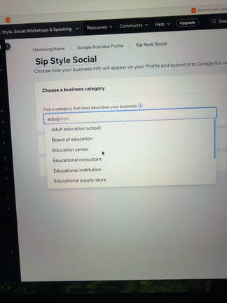 Behind the scenes of building a new business website and verifying a Google Business Profile with Wix.