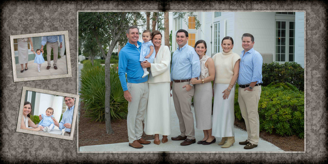 Alys Beach 30A Family Vacation Portraits Custom Heirloom Album Memories