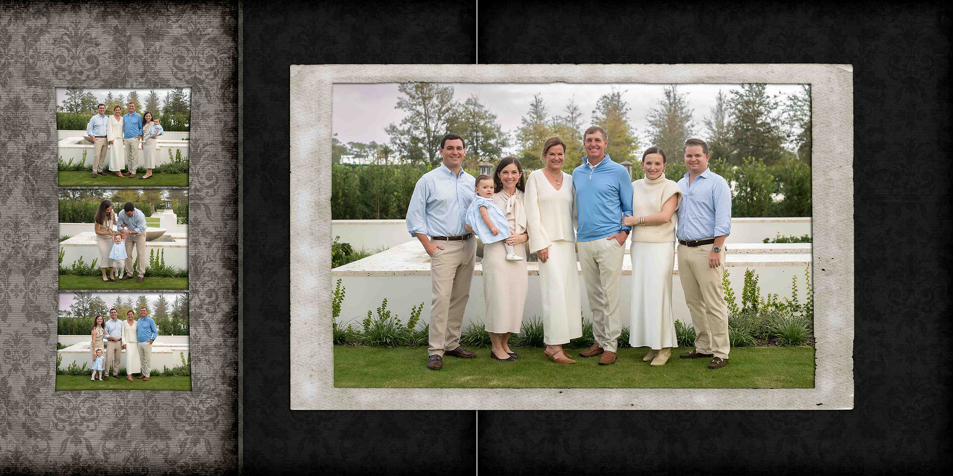 Alys Beach 30A Family Vacation Portraits Custom Heirloom Album Memories