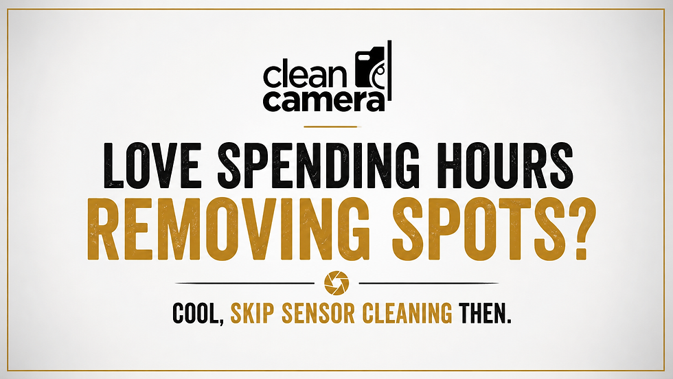 sensor cleaning and why it save time