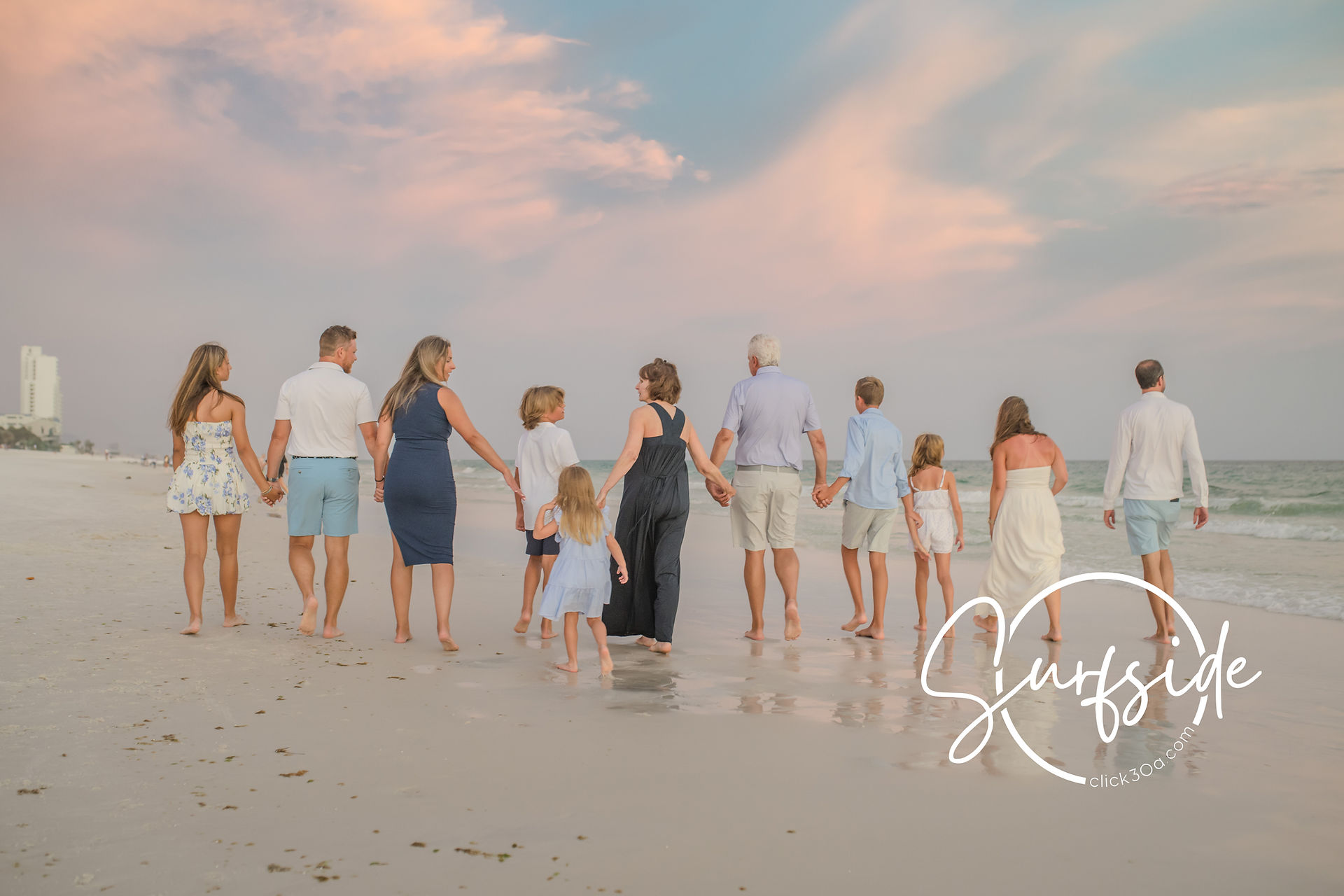 Stunning group photos on the sand. Best photographers for group beach sessions in Florida Panhandle.