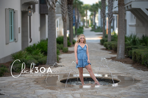 Alys Beach Senior Portraits by Click 30A are styled to look effortlessly chic and beautifully confident.