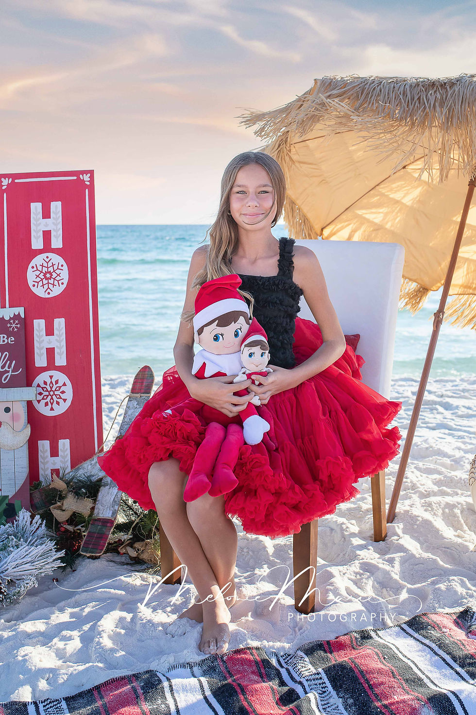 Santa Photo Session at Santa Rosa Beach