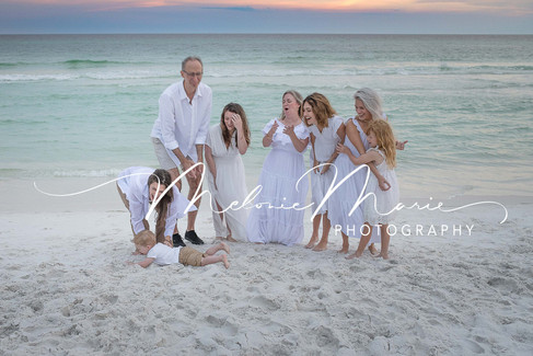 Family photo session 30A on Santa Rosa Beach