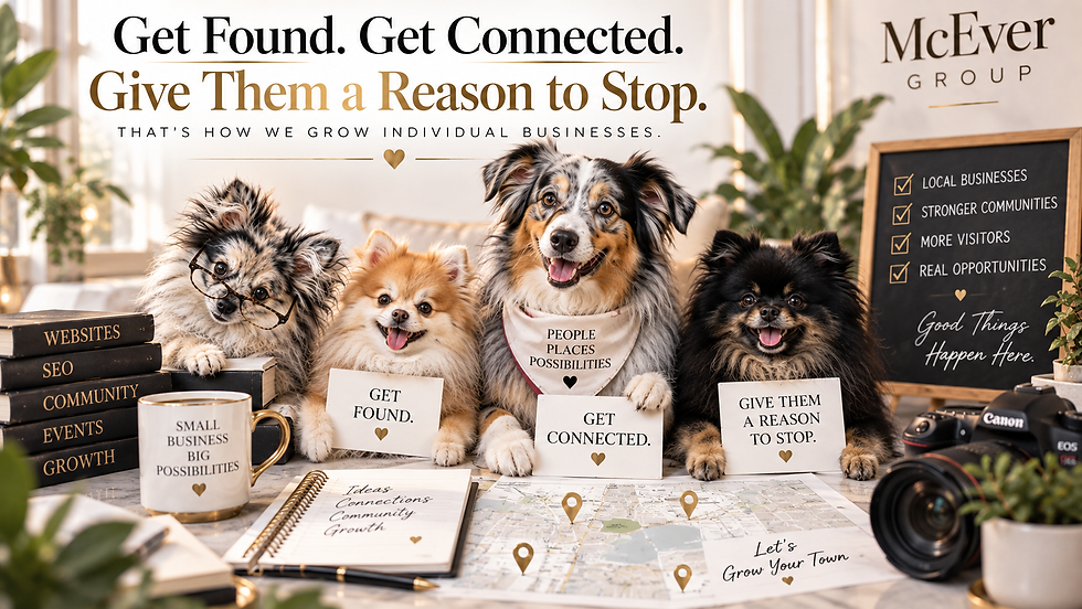 Small business marketing help designed to connect local businesses with customers, strengthen communities, and create more reasons for people to stop and shop.