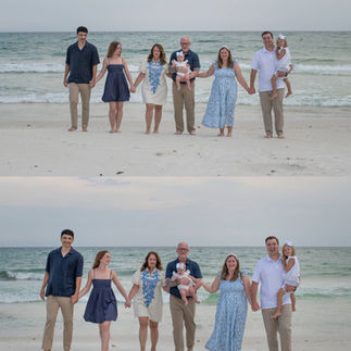 This Austin family’s beach portraits became a timeless baby announcement during their 30A vacation.
