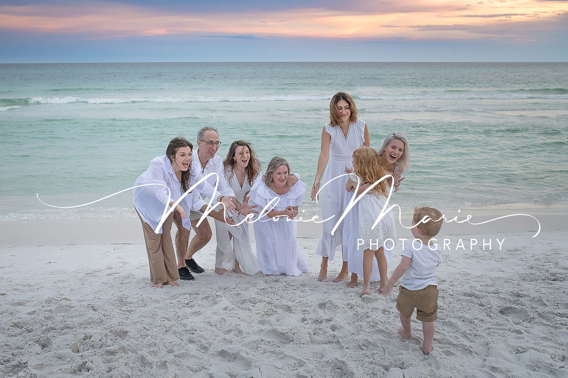 Family photo session 30A on Santa Rosa Beach