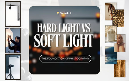 Week 1 of Clean Camera Classes teaches how light direction, color, and intensity affect both mood and exposure in photography.