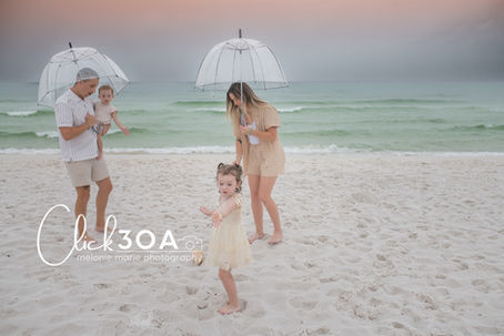 Rain or Shine | 30A Beach Mini Sessions are Magical with Click 30A Photography