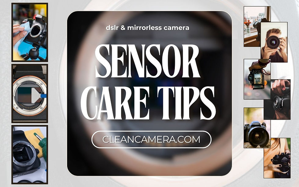 Sensor Care and Cleaning tips with Clean Camera Repair