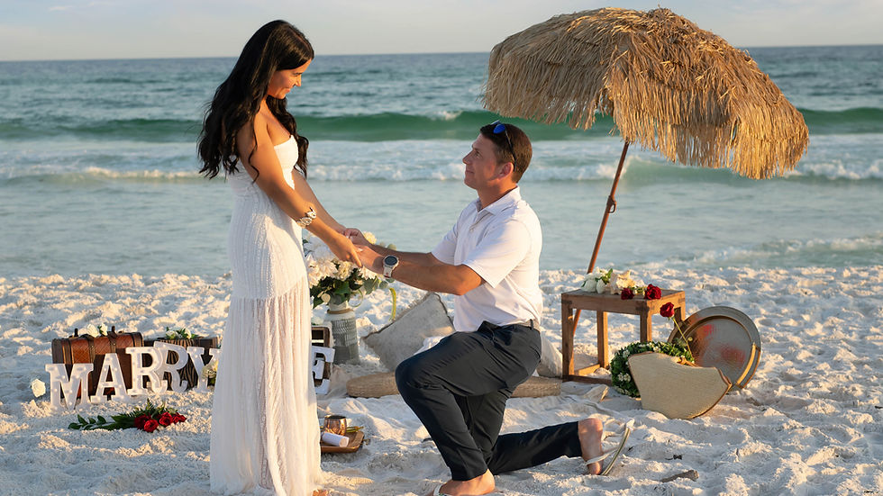 Experience the joy of a beach proposal while we manage the behind-the-scenes planning, so you can cherish every moment.