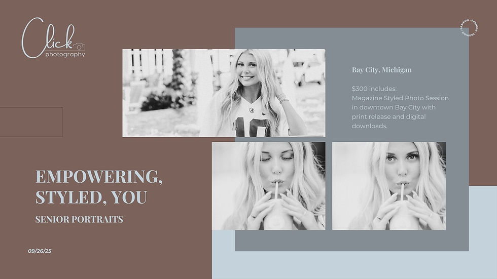Magazine Styled Senior Portraits in Michigan