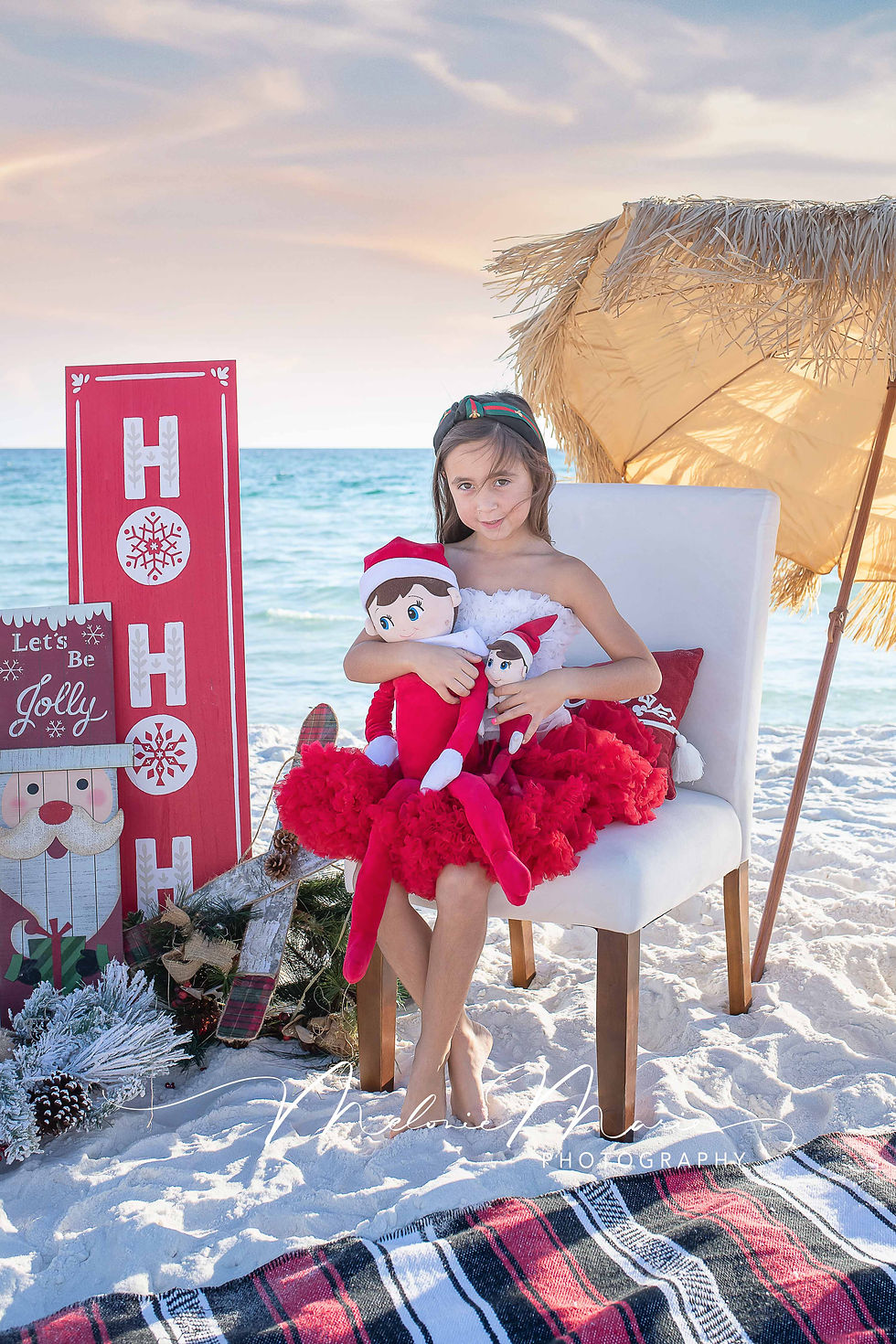 Santa Photo Session at Santa Rosa Beach