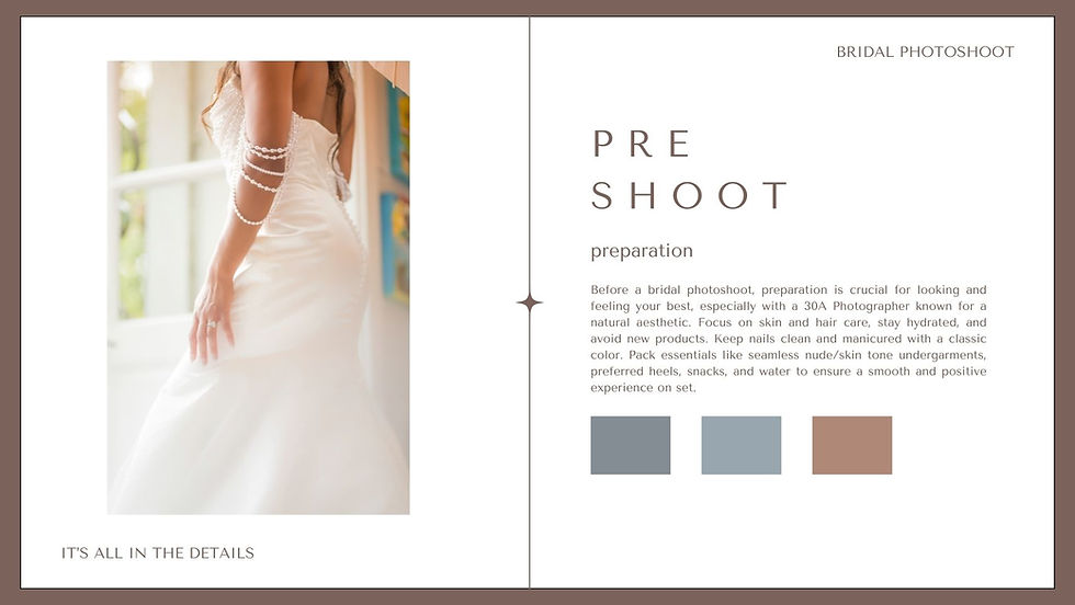 How do we ensure your bridal portraits with a 30A Photographer feel like a high-fashion editorial?