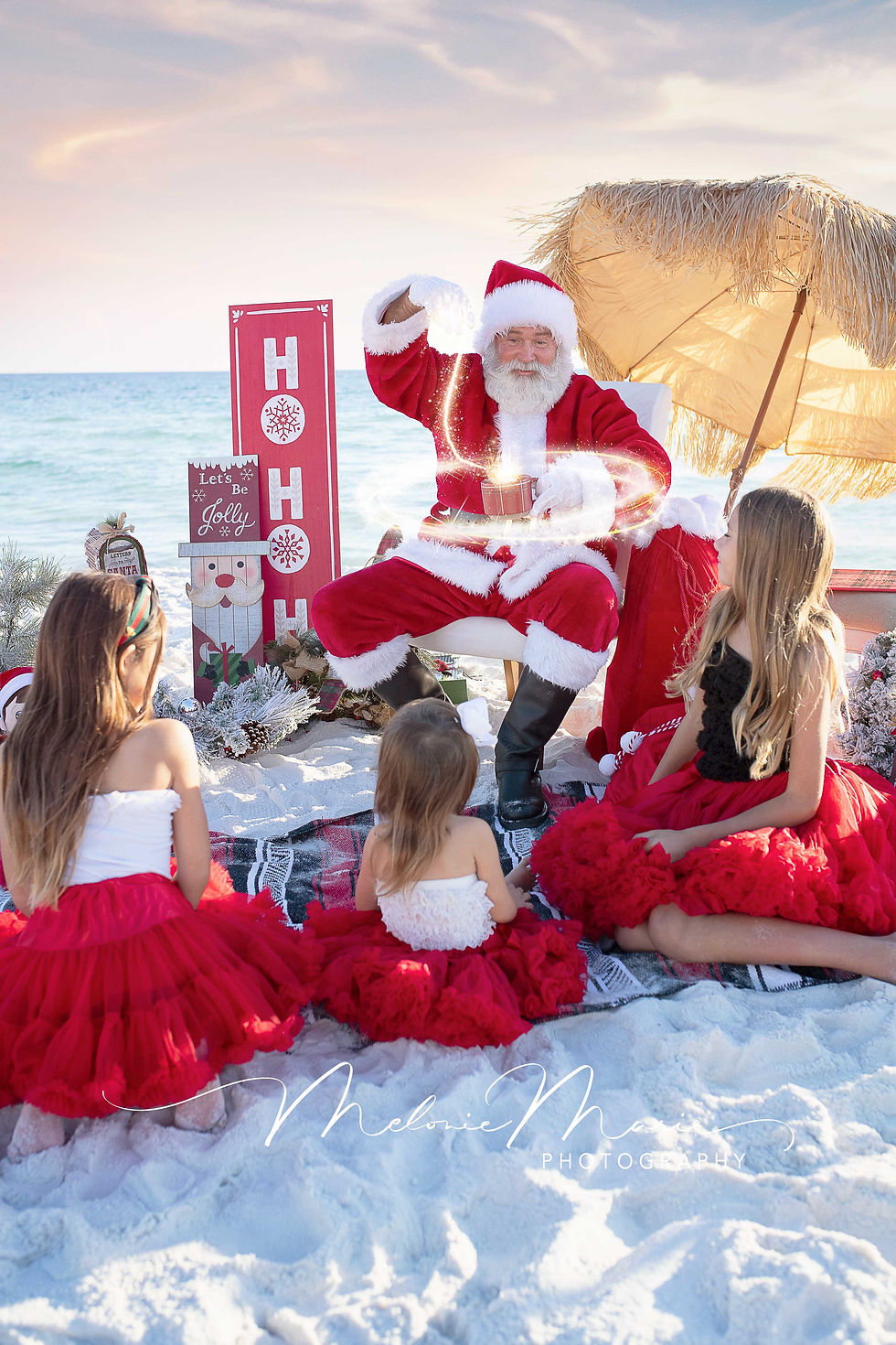 Santa Photo Session at Santa Rosa Beach
