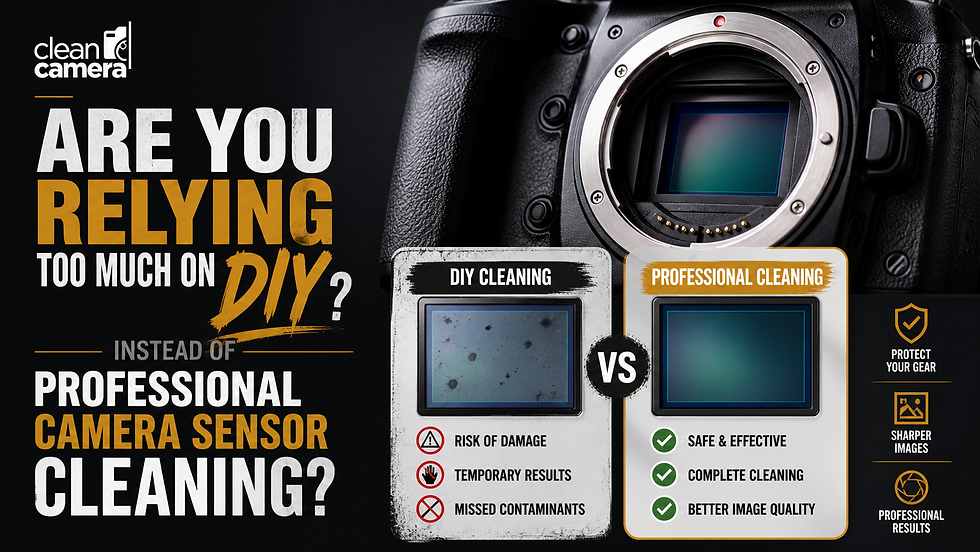 Are you relying too much on DIY instead of professional camera sensor cleaning?