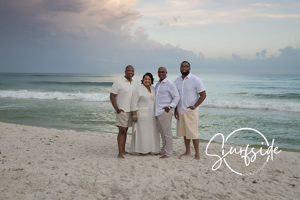 Silhouette of a family holding hands at sunset, prompting where can I book a beach portrait session in Santa Rosa Beach this season.