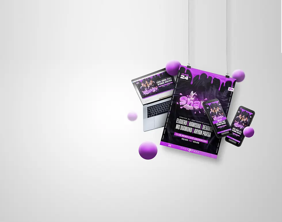 evenement flyers ontwerp