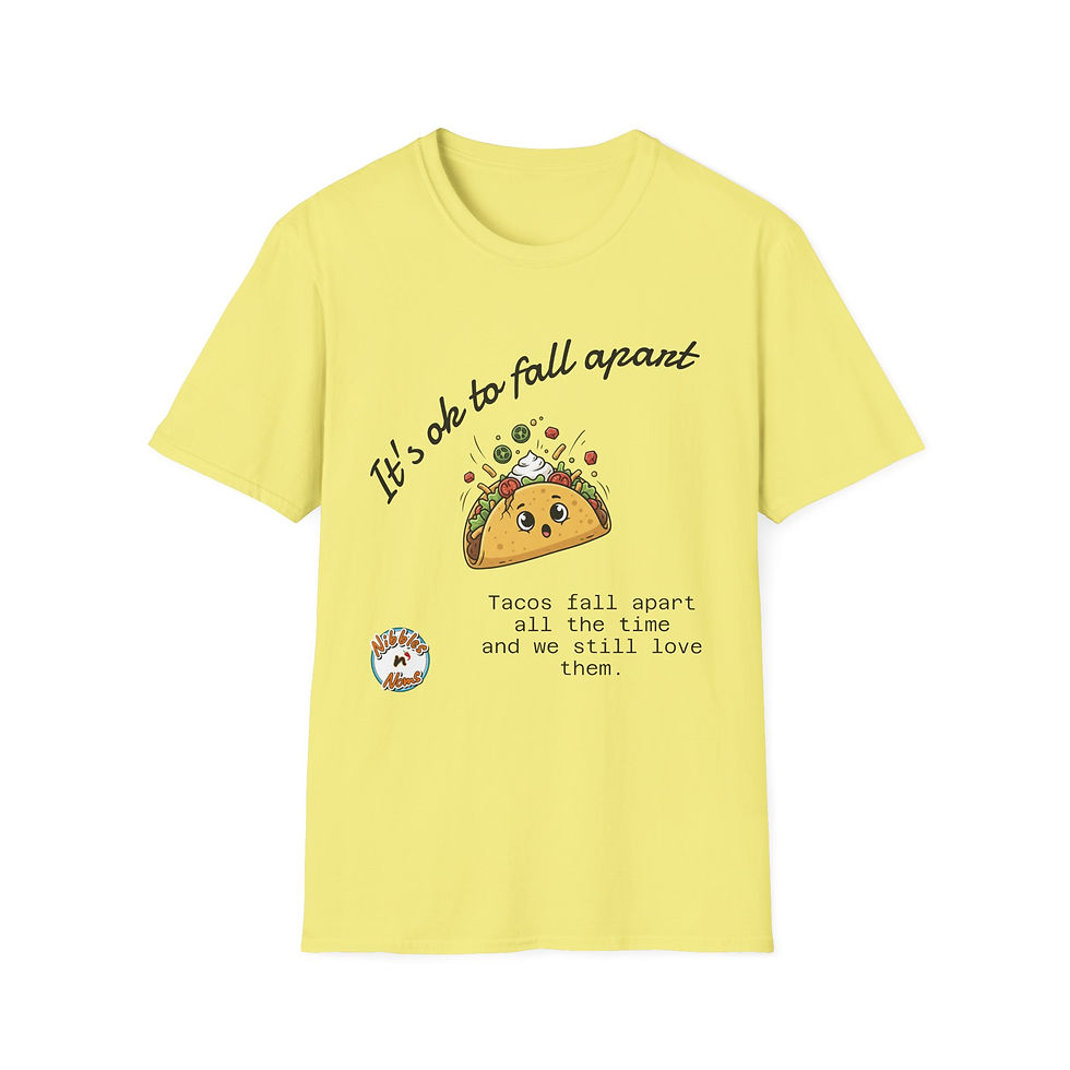 Thumbnail: Funny Taco Falling Apart T-Shirt — It’s Okay to Fall Apart (Humorous Taco Tee)