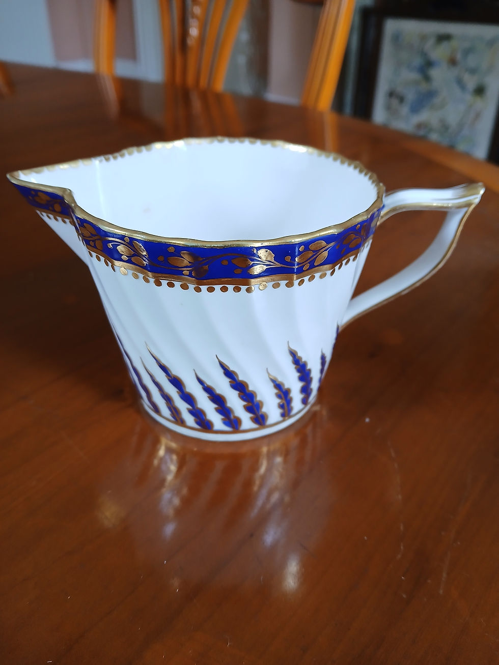 Thumbnail: Derby Acanthus Moulded Creamer