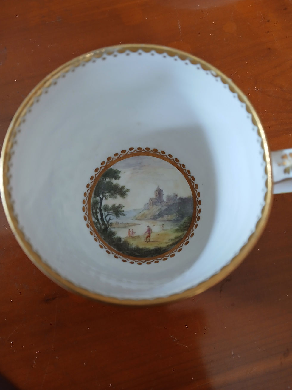 Thumbnail: Superb Derby Landscapes Cup & Saucer by Boreman