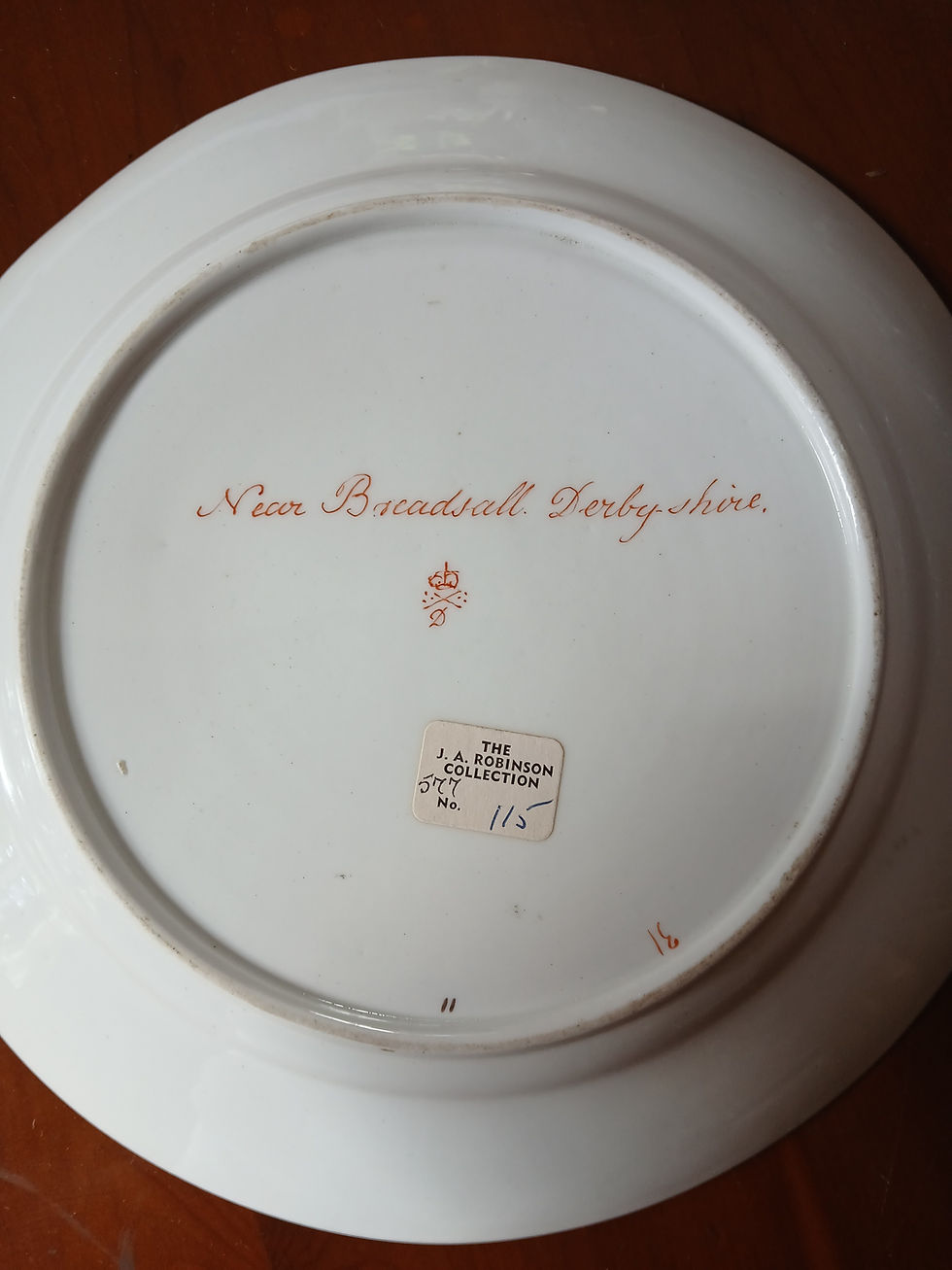Thumbnail: Derby Plate Named View of "Near Breadsall, Derbyshire"