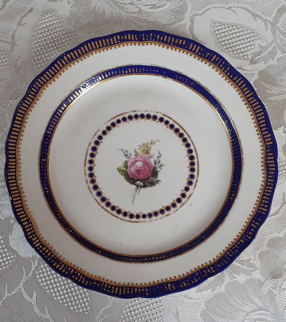 Derby porcelain signed William Billingsley Plate
