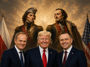 Tadeusz Kościuszko, Casimir Pulaski, Karol Nawrocki, Donald Trump, and Donald Tusk
