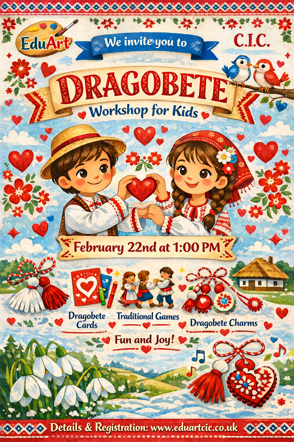 🌸❤️ Dragobete Workshop for Children ❤️🌸