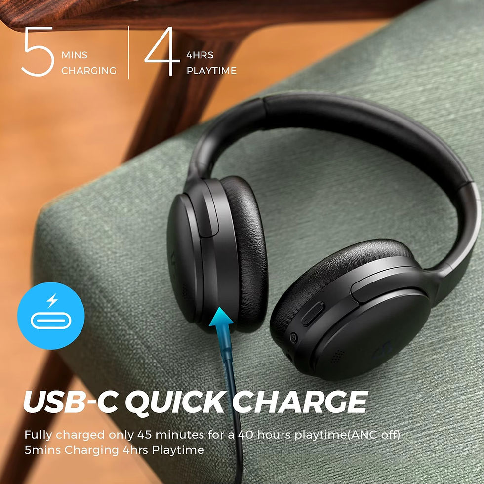 Thumbnail: SOUNDPEATS Active Noise Cancelling Headphones