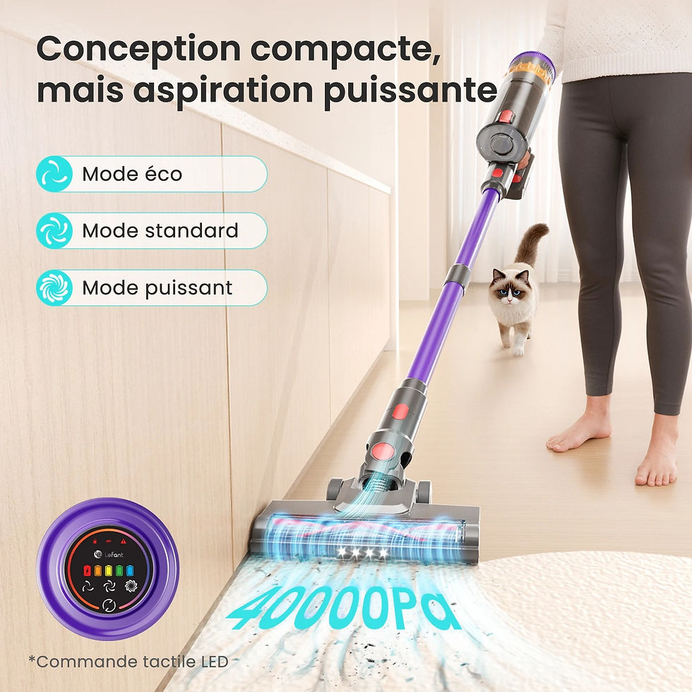 Miniature : Lefant V1 – Aspirateur Sans Fil 40kPa
