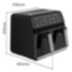 Plianx Smart Dual Drawer 8L Airfryer