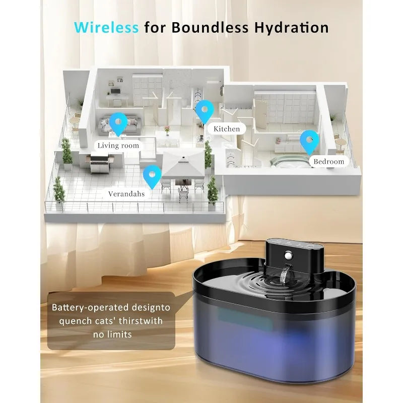 Thumbnail: SmartNestr AquaPure™  Wireless Pet Water Fountain