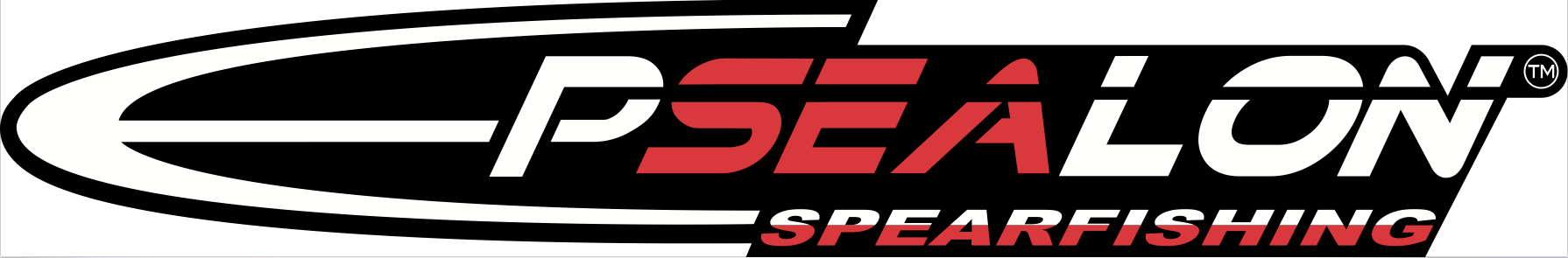 Pegatinas Epsealon de Pesca Submarina Negra de Gran Tamaño