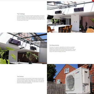 Air conditioning systems bring cooling comfort to a stylish home renovation