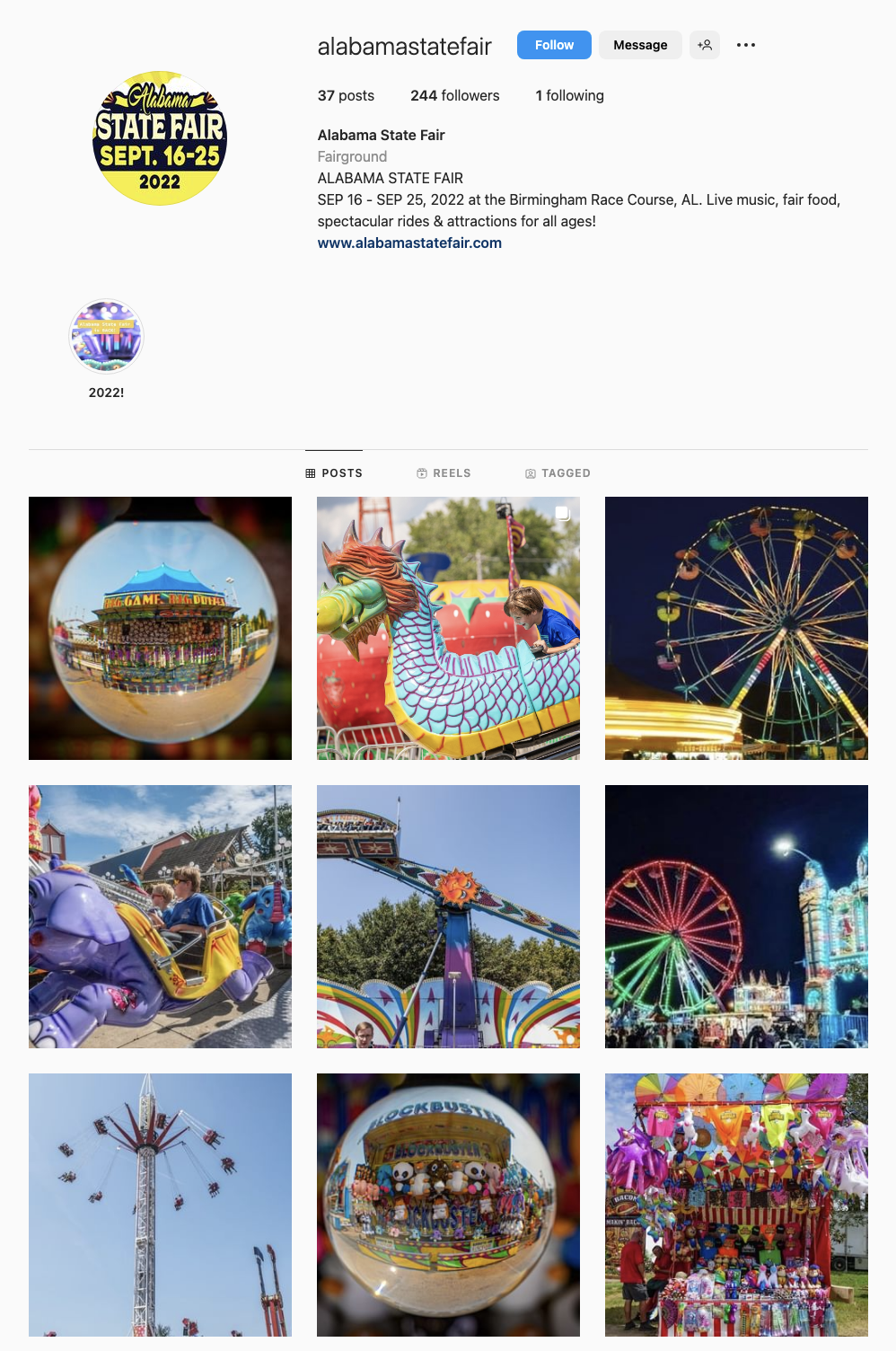 Universal Fairs Alabama State Fair Instagram Amirita Tipper Design Studios