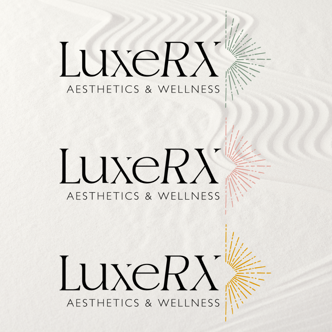 LuxeRX Kamloops Logo Amirita Tipper Design Studios