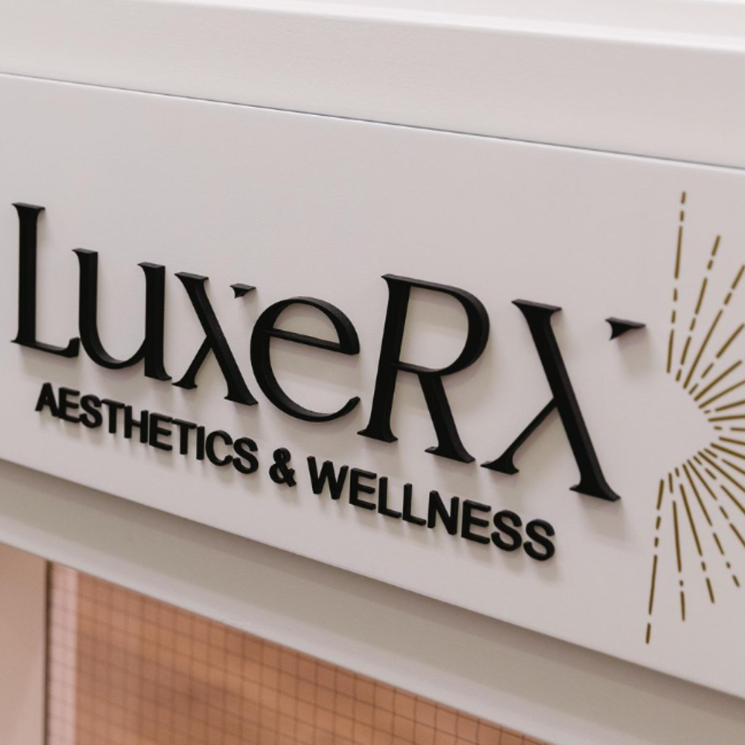 LuxeRX Kamloops Logo Amirita Tipper Design Studios