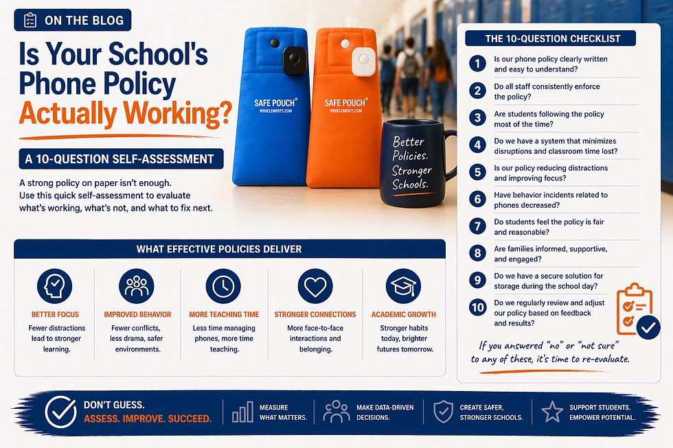 Is Your School's Phone Policy Actually Working? A 10-Question Self-Assessment