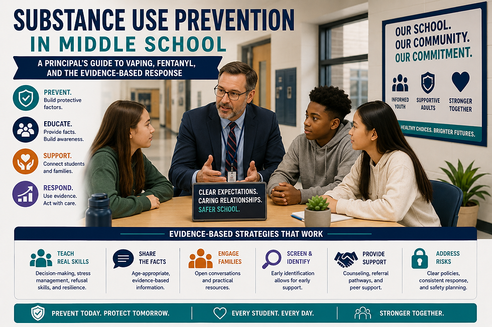 substance use prevention middle school