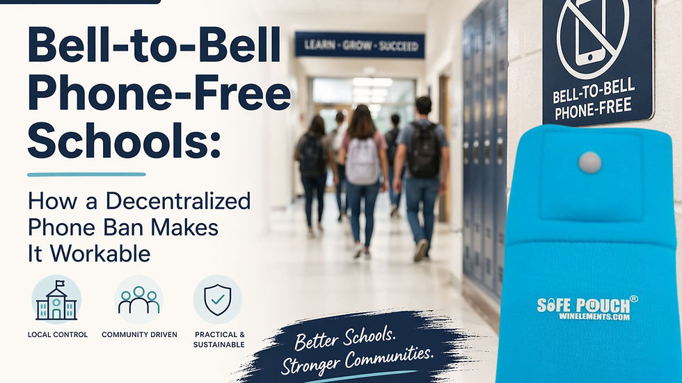 Bell-to-Bell Phone-Free Schools: How a Decentralized Phone Ban Makes It Workable