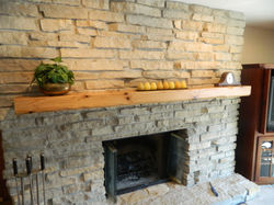 Custom Red Oak Mantel