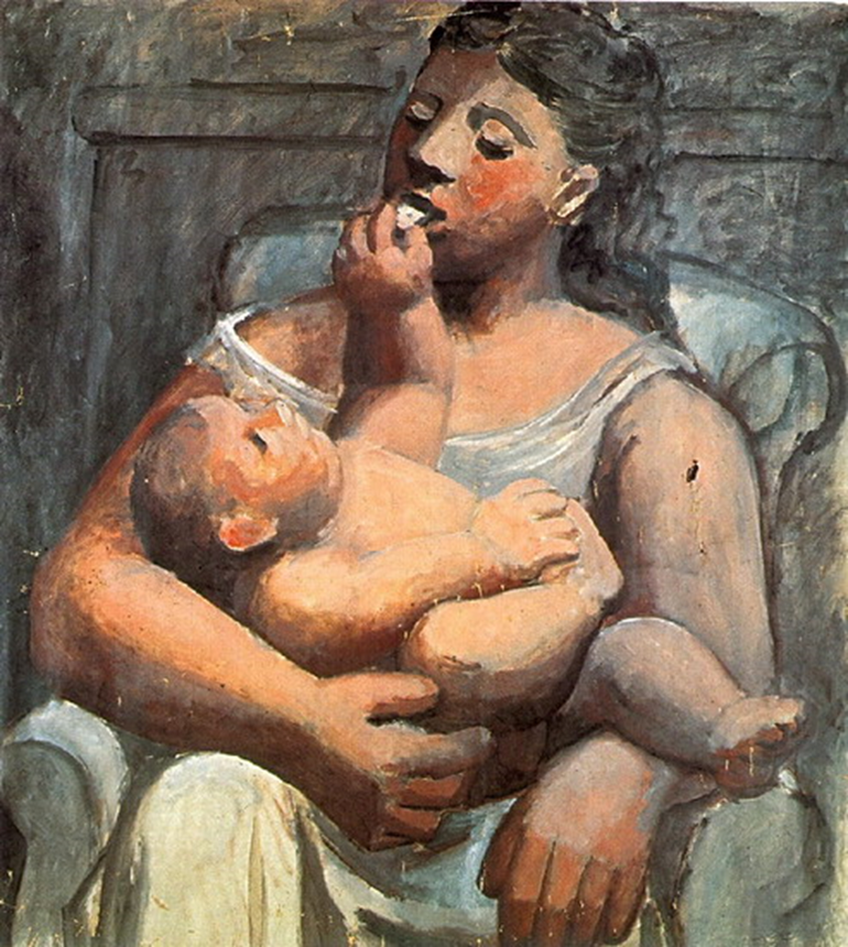 П.Пикассо. Мать и дитя, 1921