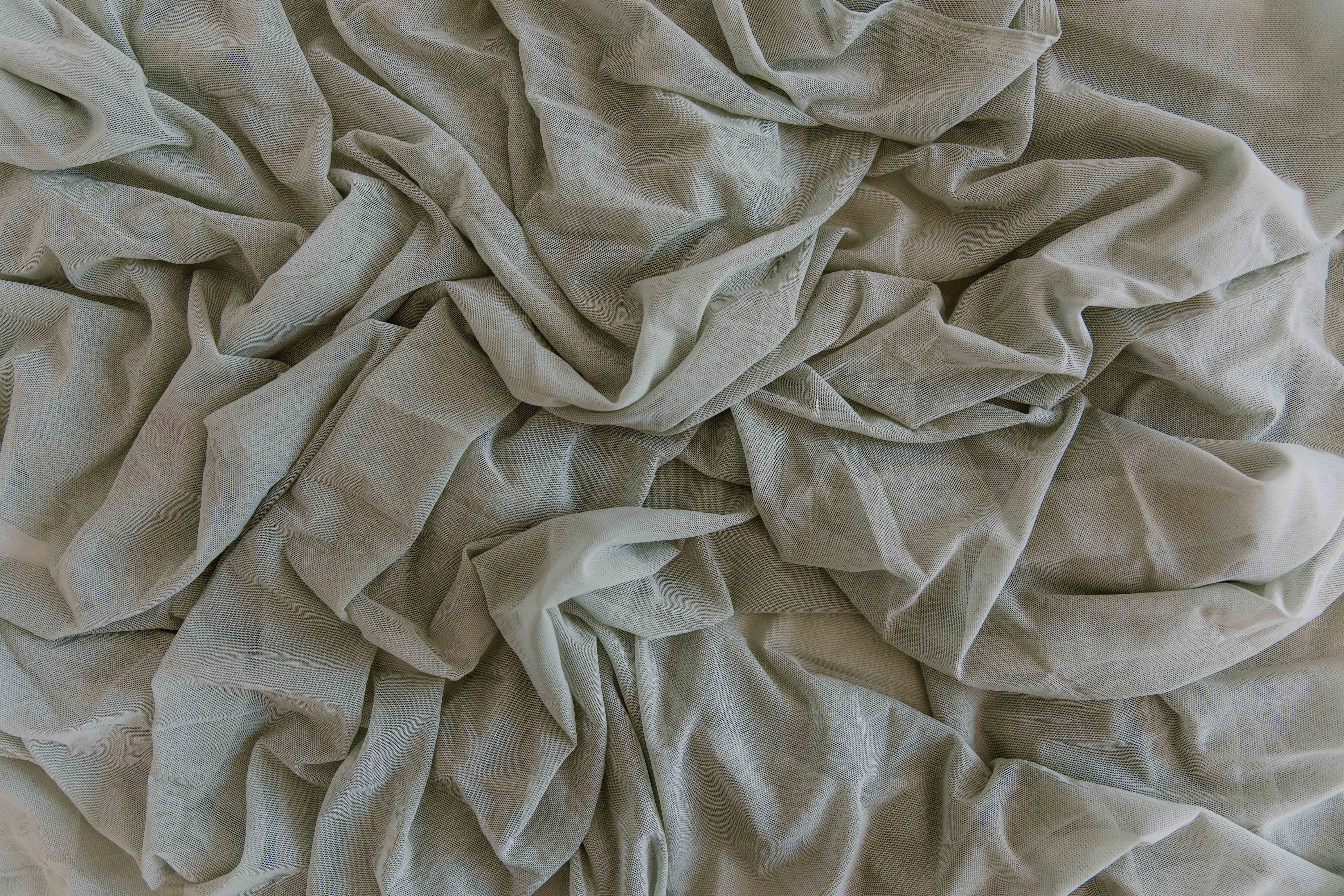 Sage green nylon table runner