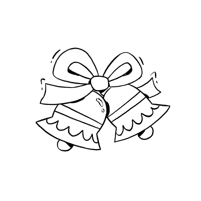 Christmas bells doodle illustration