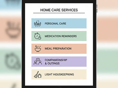 a list of requirements checked off for home care non medical.jpg