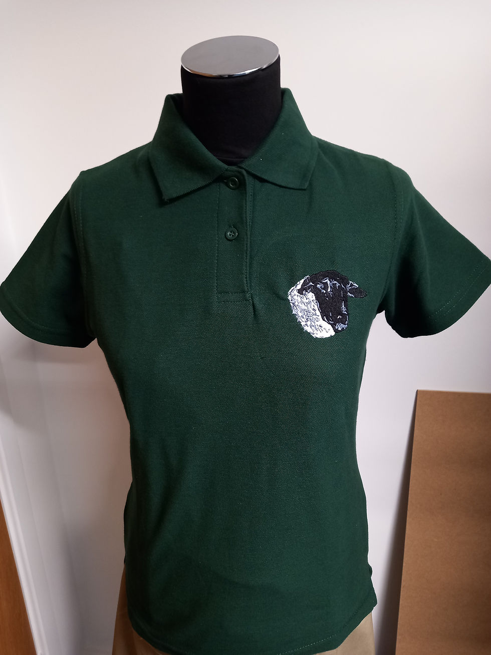 Mottled Suffolk Sheep Head Embroidered Sheep Design - Choice of items