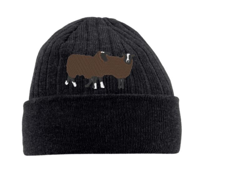 Sheep Designs embroidered on a Thinsulate Beanie Hat