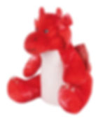 Thumbnail: Red Dragon Embroidered Cuddly Toy Keepsake