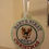 Thumbnail: Baby's 1st Cute Reindeer Christmas 2021 embroidered hanging ornament keepsake
